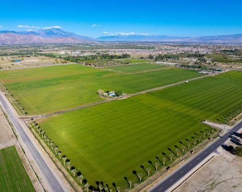 aerial of calhoun ranch property in Vista Santa Rosa 